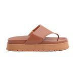 Sandália Fran Flatform de Dedo Caramelo