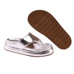Sandália Fran Flatform de Dedo Prata