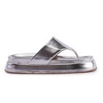Sandália Fran Flatform de Dedo Prata