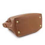 Bolsa Média Com Alça Mão e Transversal Gabi Caramelo