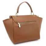 Bolsa Média Com Alça Mão e Transversal Livia Caramelo