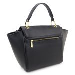 Bolsa Média Com Alça Mão e Transversal Livia Preta