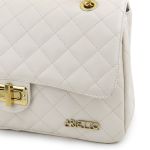 Bolsa Média Com Alça de Corrente Manu Off White