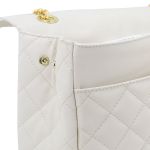 Bolsa Média Com Alça de Corrente Manu Off White