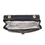 Bolsa Média Com Alça de Corrente Manu Preta