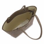Bolsa Sacola de Praia Maresia Marrom com Bege