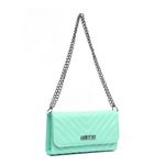 Bolsa Feminina Clutch Stela Verde Água