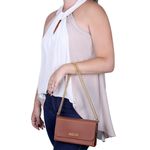 Bolsa Pequena Stela Caramelo Trançada