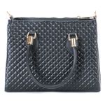 Bolsa Baú Média Matelassê Preta