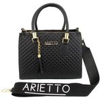 Bolsa Baú Média Matelassê Preta