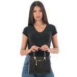 Bolsa Baú Média Matelassê Preta