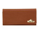 Kit Bolsa Baú Trançada e Carteira - Caramelo