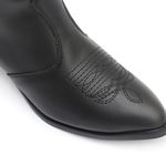 Bota Feminina Texana Western Cano Longo Preto