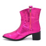 Bota Feminina Texana Western Cano Médio Rosa