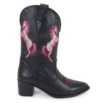 Bota Texana Bico Fino Nashville Preta