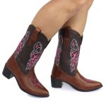 Bota Texana Bico Fino Memphis Marrom