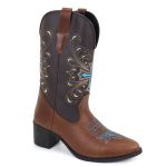 Bota Texana Bico Fino Charleston Marrom