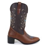 Bota Texana Bico Fino Charleston Marrom