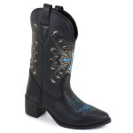 Bota Texana Bico Fino Charleston Preta