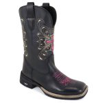 Bota Texana Bico Quadrado Savannah Preta