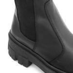 Bota Chelsea em Couro Cano Médio Sola Tratorada