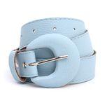 Cinto Feminina Fino Fivela Arietto Azul