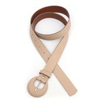 Cinto Feminina Fino Fivela Arietto Creme