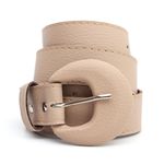 Cinto Feminina Fino Fivela Arietto Creme