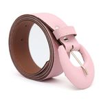 Cinto Feminina Fino Fivela Arietto Rosa