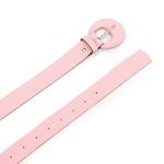 Cinto Feminina Fino Fivela Arietto Rosa