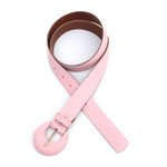 Cinto Feminina Fino Fivela Arietto Rosa