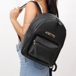 Mochila Feminina Escolar Grande Arietto Preta