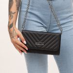 Bolsa Feminina Clutch Stela Preta 