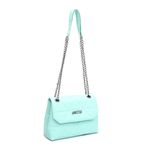 Bolsa Jade Bordada Feminina Verde Água
