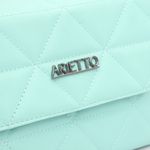 Bolsa Jade Bordada Feminina Verde Água