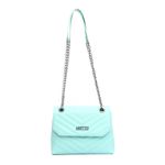 Bolsa Jade Com Alça de Corrente e Repartições Verde Água