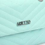 Bolsa Jade Com Alça de Corrente e Repartições Verde Água