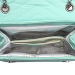 Bolsa Jade Com Alça de Corrente e Repartições Verde Água