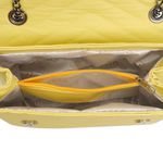 Bolsa Jade Com Alça de Corrente e Repartições Amarela