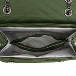 Bolsa Jade Com Alça de Corrente e Repartições Verde Militar