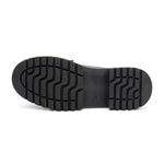 Mocassim Feminino em Couro Preto Com Fivela 1