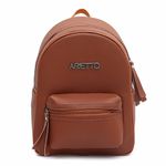 Mochila Feminina + Bolsa Média E Cinto Marrom