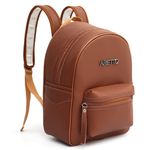 Mochila Feminina + Bolsa Média E Cinto Marrom