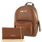 Kit Mochila Feminina Escolar Com Bolsa Festa 