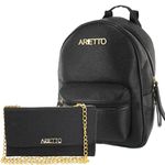 Kit Mochila Feminina Escolar Com Bolsa Festa 