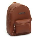 Mochila Feminina Grande Marrom Arietto 