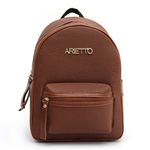 Mochila Feminina Escolar Grande Arietto Marrom