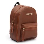 Mochila Feminina Escolar Grande Arietto Marrom