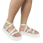 Papete Feminina Alice Sola Alta Off White