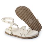 Papete Feminina Alice Sola Baixa Off White